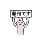 藤和さん 名字スタンプ（個別スタンプ：1）