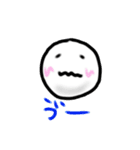 White:stickyball（個別スタンプ：35）