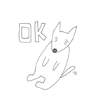 ピンとこない犬（個別スタンプ：12）