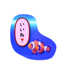 つぶやく海水魚たち（個別スタンプ：1）