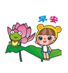 Qboy and a small frog tourism in Taiwan.（個別スタンプ：19）