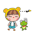 Qboy and a small frog tourism in Taiwan.（個別スタンプ：26）