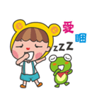 Qboy and a small frog tourism in Taiwan.（個別スタンプ：32）