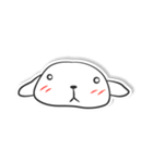 白い犬ボーダー（個別スタンプ：27）