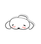 白い犬ボーダー（個別スタンプ：28）