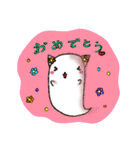 Flower ear ghost animal（個別スタンプ：22）