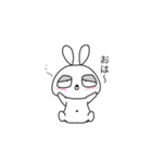ゆる顔のうさぎ。 [日常]（個別スタンプ：8）