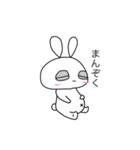 ゆる顔のうさぎ。 [日常]（個別スタンプ：19）