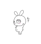 ゆる顔のうさぎ。 [日常]（個別スタンプ：25）