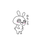 ゆる顔のうさぎ。 [日常]（個別スタンプ：32）