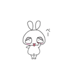 ゆる顔のうさぎ。 [日常]（個別スタンプ：36）