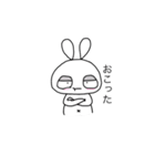 ゆる顔のうさぎ。 [日常]（個別スタンプ：37）
