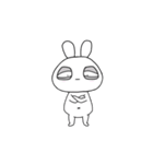 ゆる顔のうさぎ。 [日常]（個別スタンプ：38）