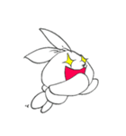 ビニール袋ウサギ（個別スタンプ：1）