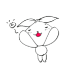 ビニール袋ウサギ（個別スタンプ：3）