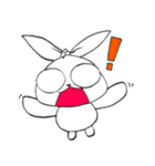 ビニール袋ウサギ（個別スタンプ：5）