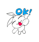 ビニール袋ウサギ（個別スタンプ：7）