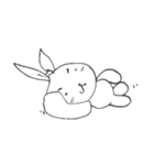 ビニール袋ウサギ（個別スタンプ：12）