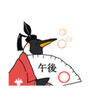 ペンギン武将曜日スタンプ（個別スタンプ：34）