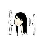 The lady is very white（個別スタンプ：13）
