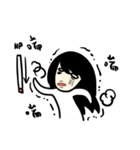 The lady is very white（個別スタンプ：18）