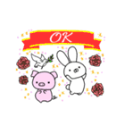 うさぎとぶた（個別スタンプ：6）