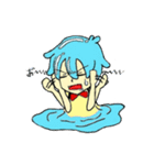 水の妖精真燿の気持ちスタンプ。（個別スタンプ：4）
