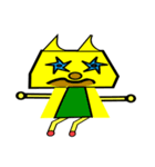 面白ネコのキャラクター（個別スタンプ：3）