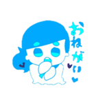 水色と紫の女の子（個別スタンプ：5）