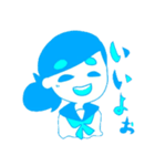 水色と紫の女の子（個別スタンプ：8）