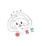 毎日使えるキュートなふわイヌちゃん（個別スタンプ：2）