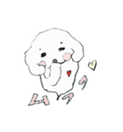 毎日使えるキュートなふわイヌちゃん（個別スタンプ：11）