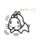 かわいいウサギのスタンプ 日常編（個別スタンプ：38）