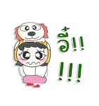 Hello！！ My name is Hana. Love Dog.（個別スタンプ：39）