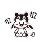 Black and white bears love every day（個別スタンプ：16）