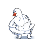 White Weird Man Bird（個別スタンプ：5）