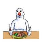 White Weird Man Bird（個別スタンプ：6）