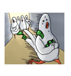 White Weird Man Bird（個別スタンプ：12）