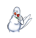 White Weird Man Bird（個別スタンプ：17）