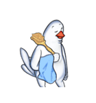 White Weird Man Bird（個別スタンプ：19）