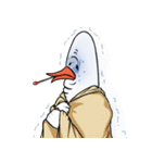 White Weird Man Bird（個別スタンプ：20）