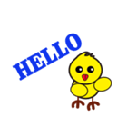 A lovely yellow bird's day（個別スタンプ：1）