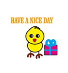 A lovely yellow bird's day（個別スタンプ：3）