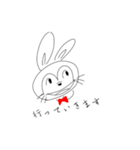 気味の悪いうさぎちゃんスタンプ（個別スタンプ：6）