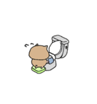 もも丸 家事スタンプ（個別スタンプ：3）