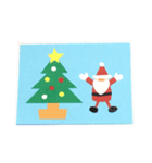 クリスマスカード。（個別スタンプ：1）