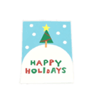 クリスマスカード。（個別スタンプ：8）