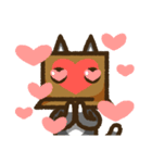 Carton Cat has a poker face（個別スタンプ：13）