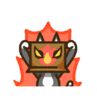 Carton Cat has a poker face（個別スタンプ：16）