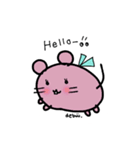 でぶーまうす。けだまスタンプ。（個別スタンプ：1）